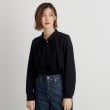 グローブ(grove)のチェックアソート パール調ピン付きボウブラウス5