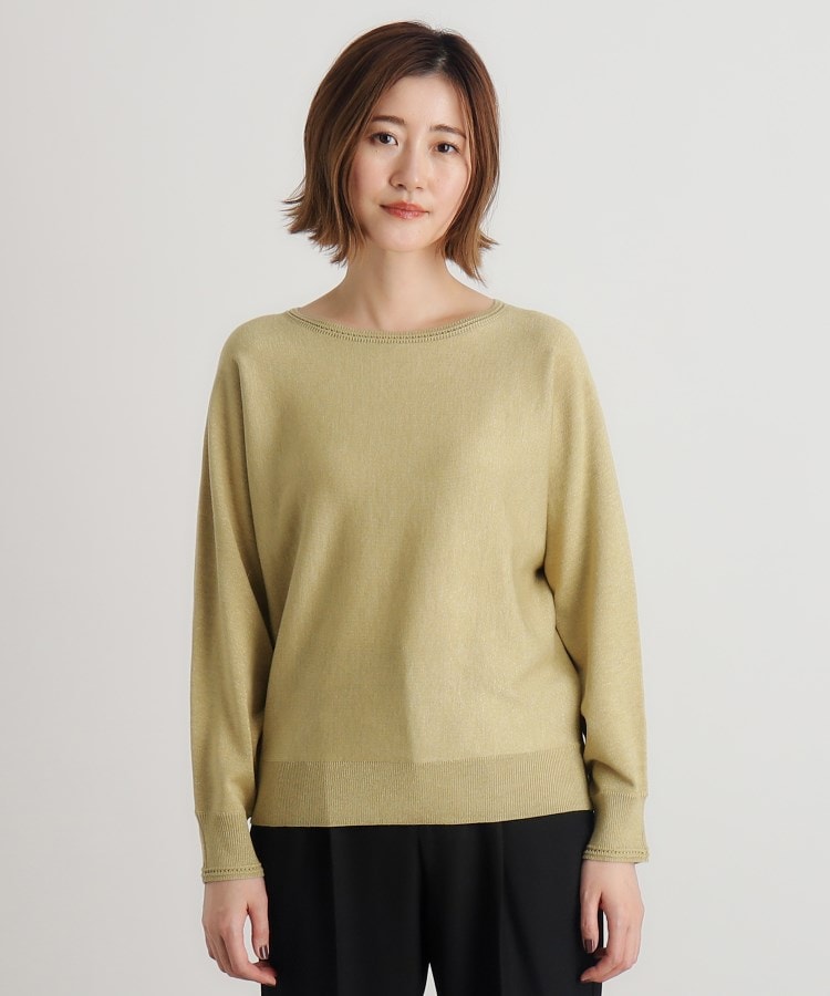 グローブ(grove)のウール混ラメドルマンプルオーバー18