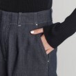 グローブ(grove)の裏起毛デニムライクストレートワイドパンツ19