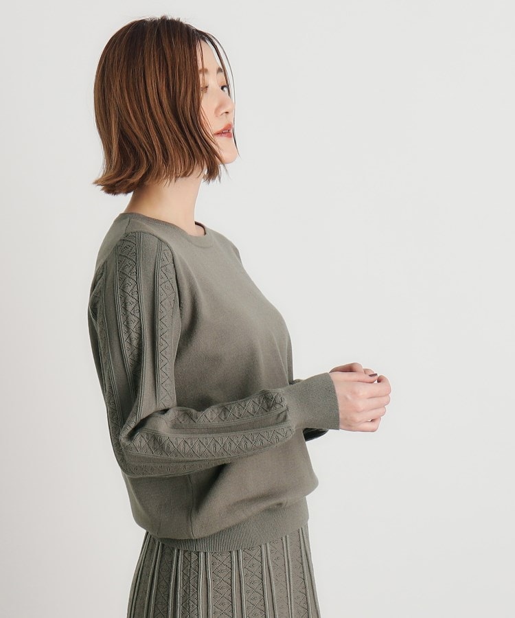グローブ(grove)のSET UP対応 袖コンニットプルオーバー5
