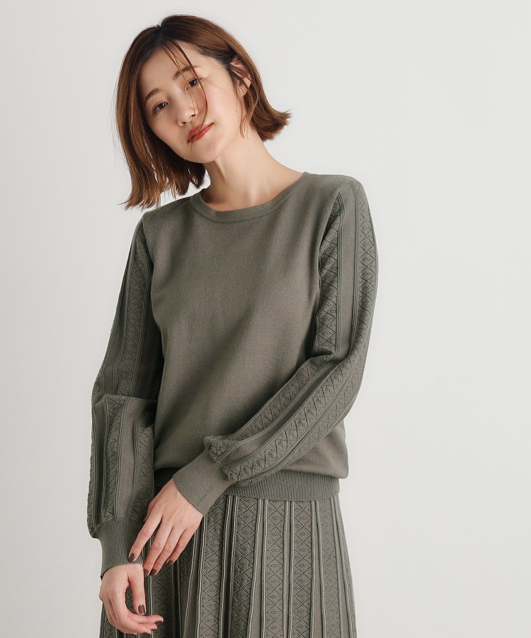 グローブ(grove)のSET UP対応 袖コンニットプルオーバー6