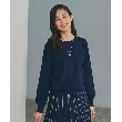 グローブ(grove)のSET UP対応 袖コンニットプルオーバー ネイビー(094)
