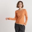 グローブ(grove)のラメライン折り返しカフス袖ニットプルオーバー9