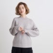 グローブ(grove)のラメ求心ケーブル柄プルオーバー5