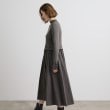 グローブ(grove)の配色リブニットドッキングワンピース14