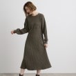 グローブ(grove)の透かし柄アレンジニットワンピース1