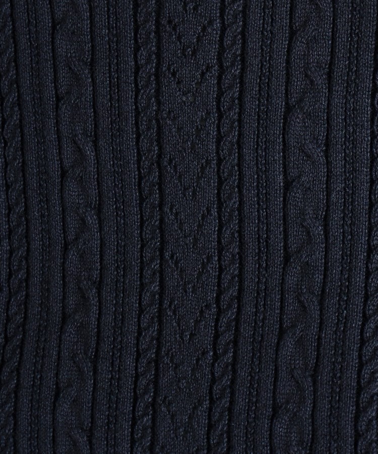 グローブ(grove)の柄編み袖口釦プルオーバー8