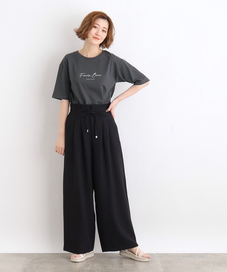 グローブ(grove)の【洗える／UVカット／接触冷感】5分袖ロゴTシャツ7