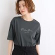 グローブ(grove)の雑誌掲載商品【洗える／UVカット／接触冷感】5分袖ロゴTシャツ5