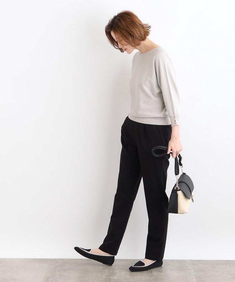 グローブ(grove)の【高身長さん向け＋5cm】＜接触冷感・多サイズ＞サマーハイパーストレッチテーパードパンツ2