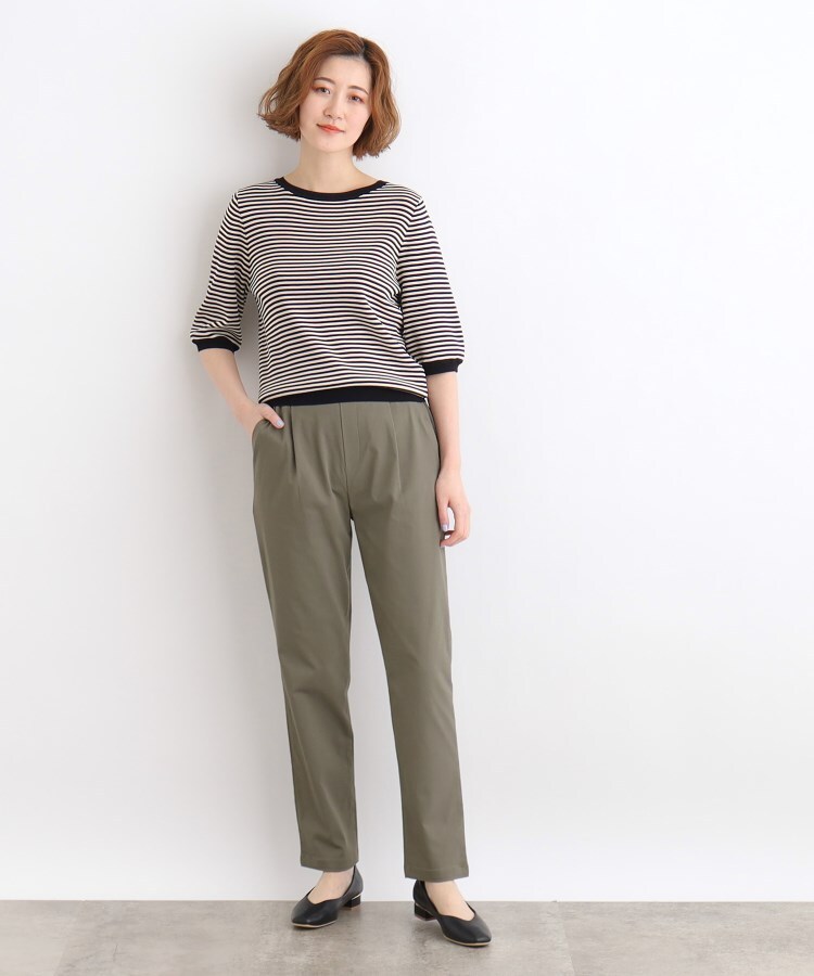グローブ(grove)の【高身長さん向け＋5cm】＜接触冷感・多サイズ＞サマーハイパーストレッチテーパードパンツ6