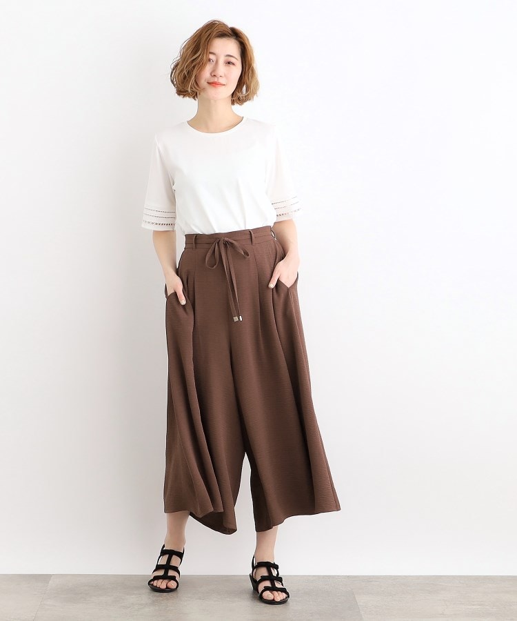 夏の暑い時期にも嬉しいリネンライクスカーチョ(6~9分丈パンツ 夏の暑い時期にも嬉しいリネンライクスカーチョ(6~9分丈パンツ