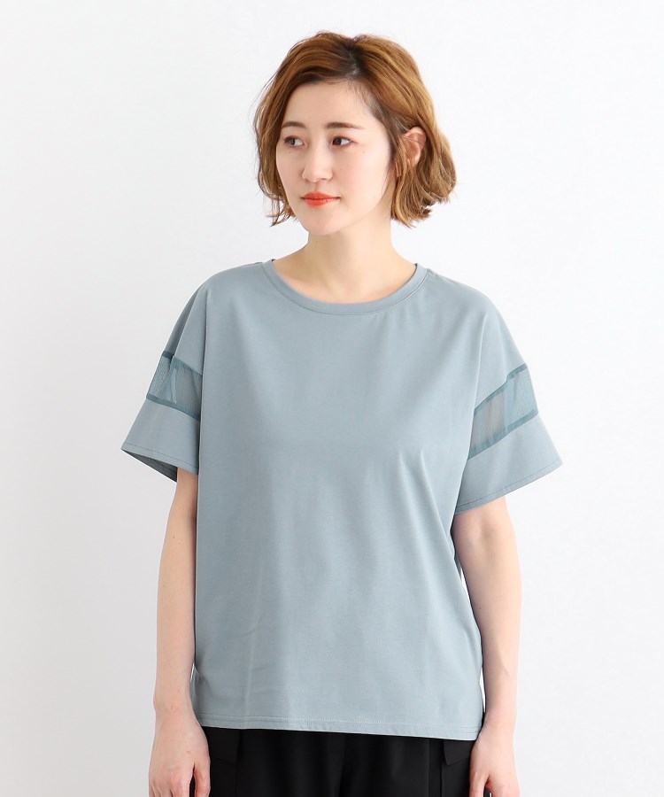 グローブ(grove)の【嬉しい多機能】COTTON USA 袖シアーTシャツ26