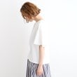 グローブ(grove)の【洗える・接触冷感・UVカット】袖フレアスムースTシャツ19