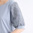 グローブ(grove)の【UVカット/接触冷感】スパンコールチュール刺繍袖プルオーバー19