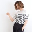 グローブ(grove)のシアーフリル5分袖リブニットプルオーバー10