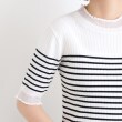 グローブ(grove)のシアーフリル5分袖リブニットプルオーバー17