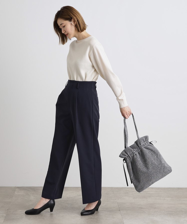 グローブ(grove)の【洗える】しなやかストレッチワイドパンツ10