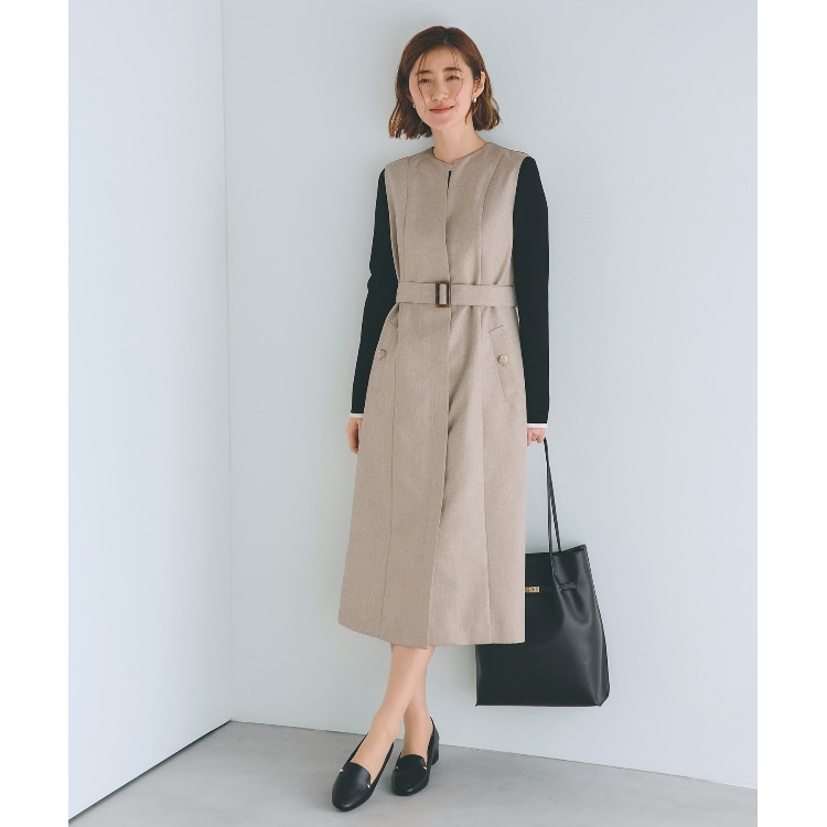 グローブ(grove)のジレ2WAYジャンドレ マキシ・ロングワンピース