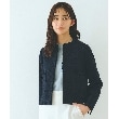 グローブ(grove)の【雑誌掲載】ツイードコンパクトジャケット ネイビー(094)
