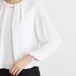 グローブ(grove)のシフォンジョーゼットタックブラウス15