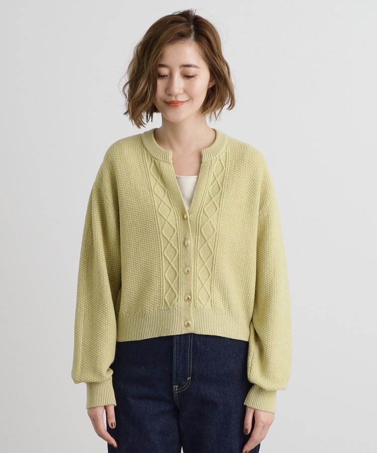 グローブ(grove)のスリットネッククロップドカーディガン17
