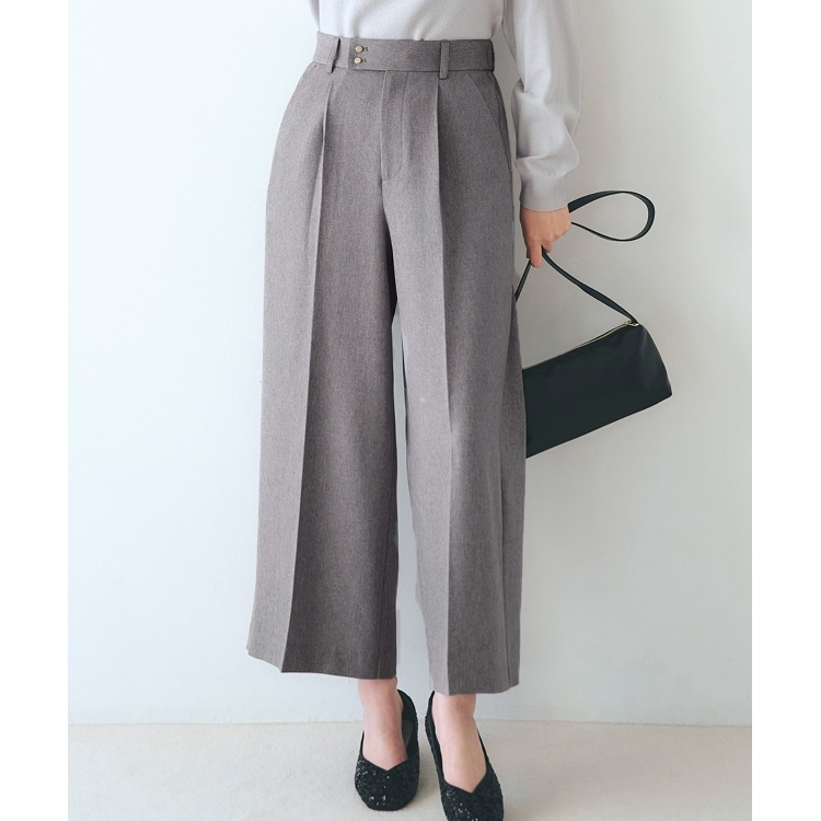 グローブ(grove)のクロップドワイドパンツ フルレングスパンツ