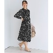 グローブ(grove)のプリーツナローフレアワンピース ブラック(119)