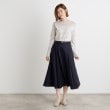 グローブ(grove)のベルト付きラメツイルフレアスカート8