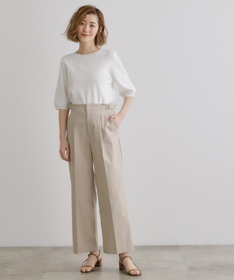 グローブ(grove)の【接触冷感】ハイパーストレッチワイドパンツ2