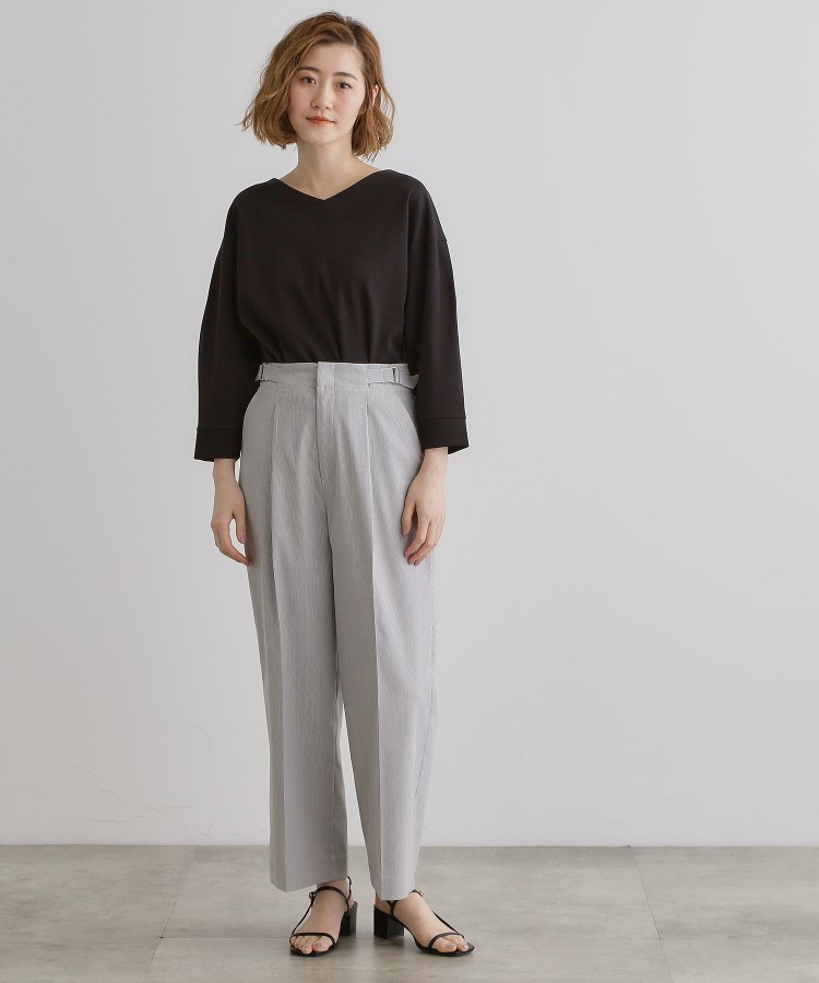 グローブ(grove)の【接触冷感】ハイパーストレッチワイドパンツ14