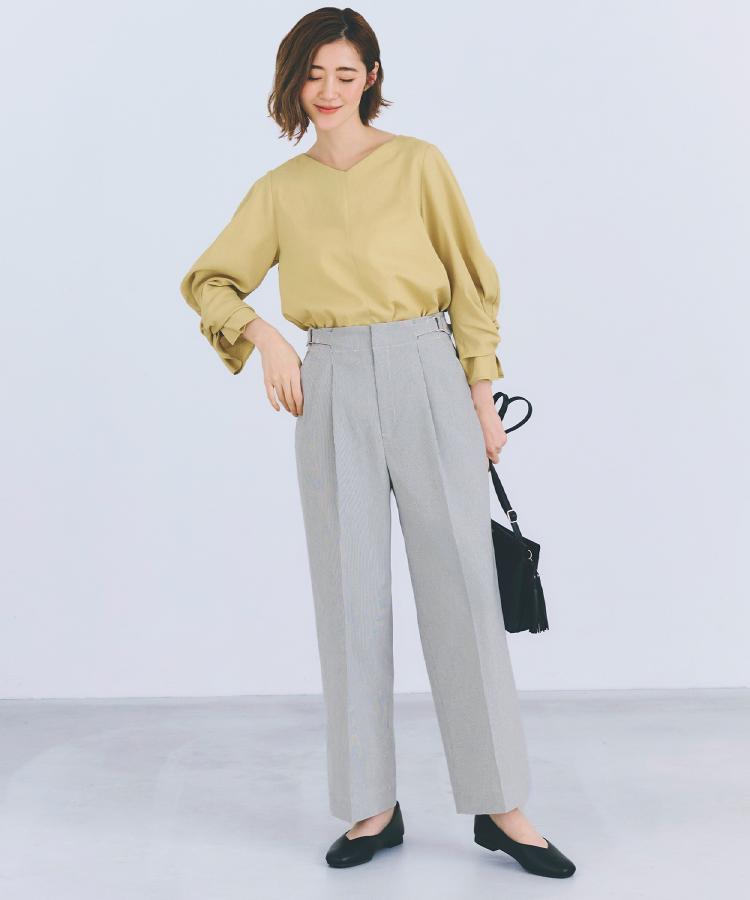 グローブ(grove)の【接触冷感】ハイパーストレッチワイドパンツ16