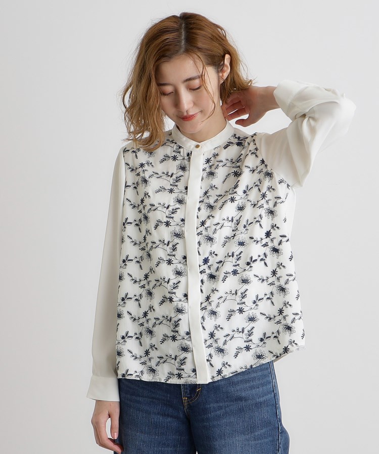 グローブ(grove)の刺繍シャツブラウス5