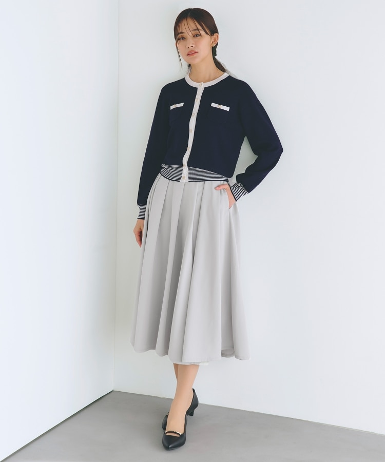 イレギュラータックフレアスカート(マキシ・ロングスカート イレギュラータックフレアスカート(マキシ・ロングスカート
