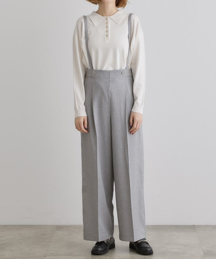 グローブ(grove)の2WAYショルダーストラップワイドパンツ21