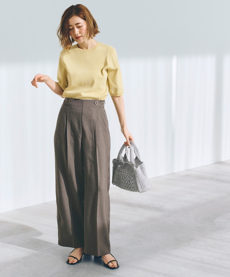 グローブ(grove)の2WAYショルダーストラップワイドパンツ19