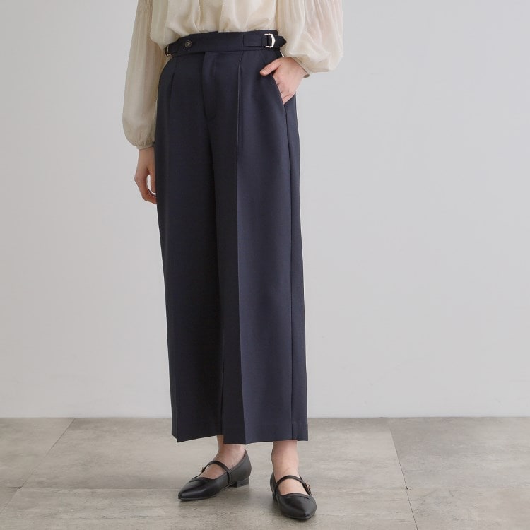 グローブ(grove)のサイドバックルワイドパンツ 6～9分丈パンツ