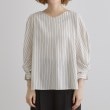 グローブ(grove)の【毎日着たい】麻調メッシュ袖コンシャスブラウス22