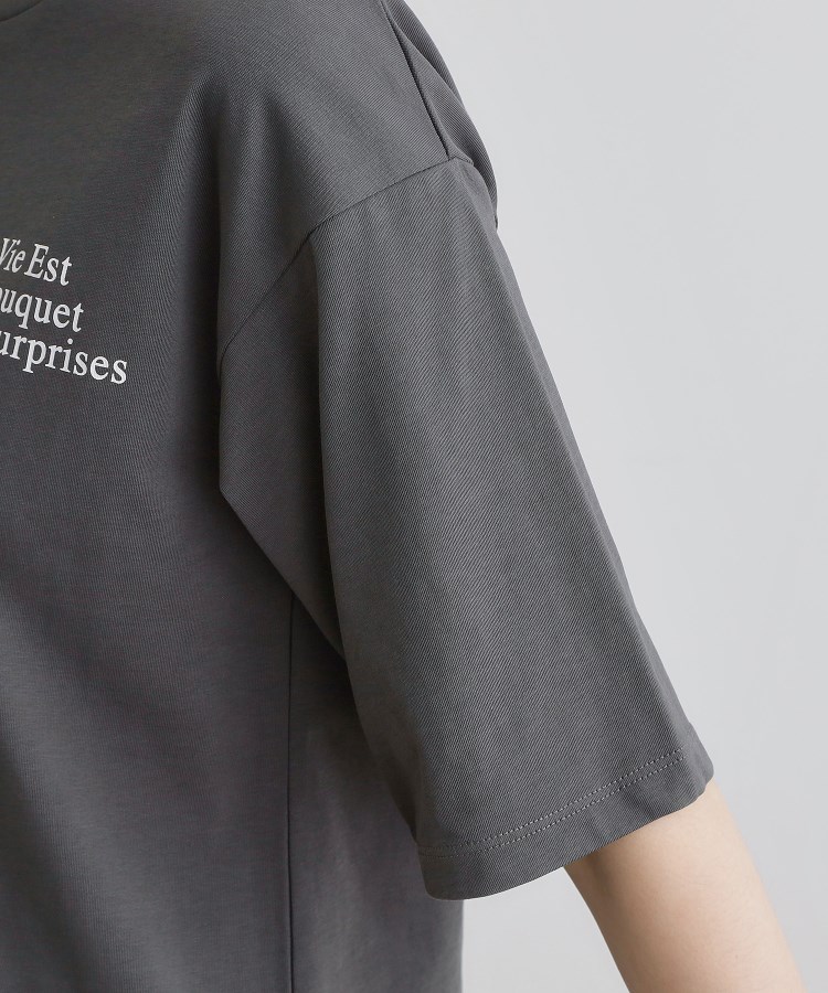 グローブ(grove)の五分袖ロゴプリントTシャツ21