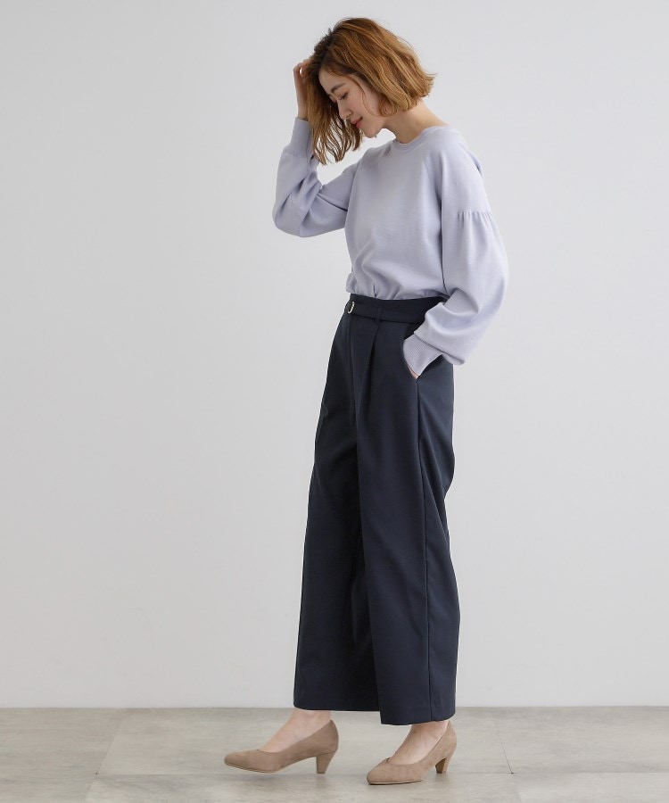 グローブ(grove)の【雑誌掲載】バックルベルトクロップドワイドパンツ11