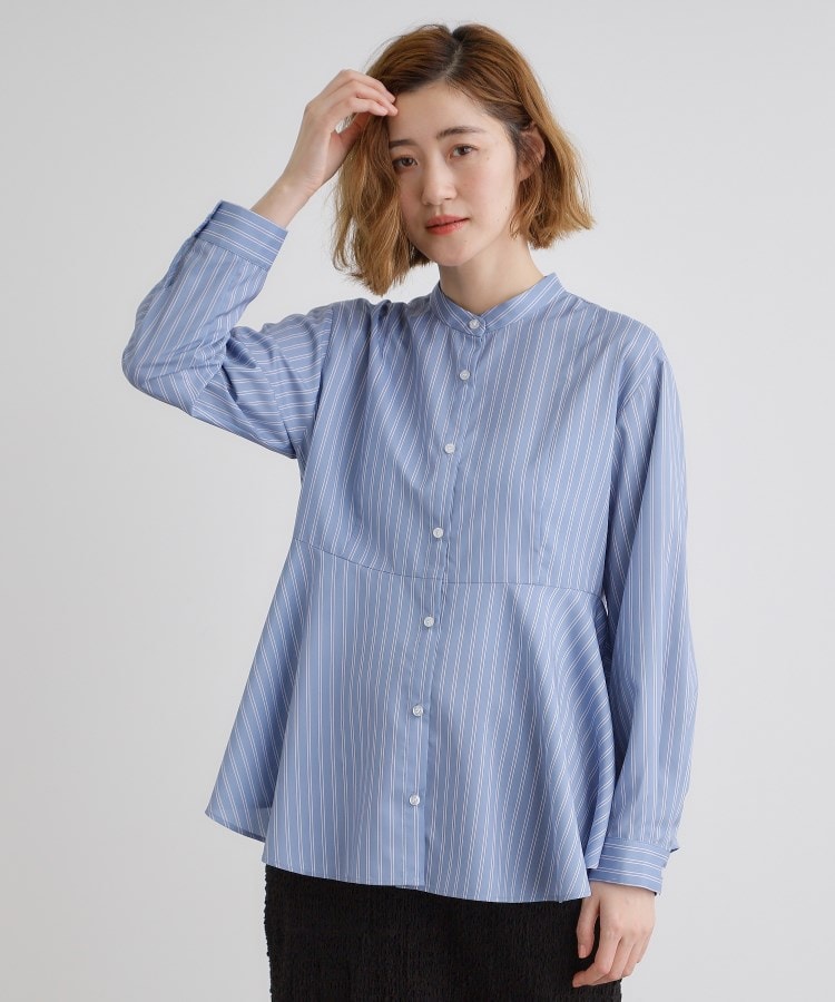 グローブ(grove)のペプラムスタンドネックシャツ5