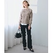 グローブ(grove)の畦編みクルーネックニット19