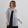 グローブ(grove)の【大人の抜け感スタイル】ストライプアソートシアーオーバーシャツ16
