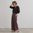 グローブ(grove)の【レースの透け感が軽やか】エンブロイダリーレースワイドパンツ12