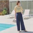 グローブ(grove)のデニムライクベルト付きワイドパンツ8