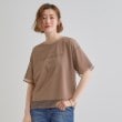 グローブ(grove)の【接触冷感・UVカット】大人のチュールレイヤードTシャツ ベージュ(052)