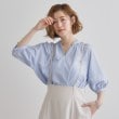 グローブ(grove)の【夏に嬉しい機能付き】ランタンスリーブシャツブラウス15