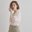 グローブ(grove)の【洗える】ヴィンテージサテンウイングスリーブブラウス1