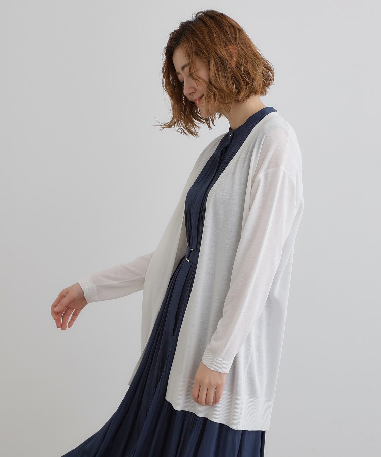 グローブ(grove)の【接触冷感/UVカットetc】夏に嬉しい機能付き！ベーシックロングカーディガン2