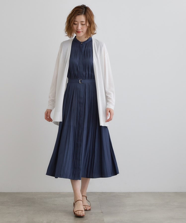 グローブ(grove)の【接触冷感/UVカットetc】夏に嬉しい機能付き！ベーシックロングカーディガン3